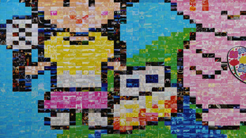 みんなで作ろう! 想いを込めてフォトモザイクアート(左下)
