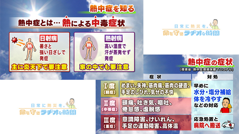 熱中症予防を万全に！