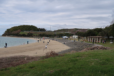 長田海浜公園でのゴミ拾い(3)