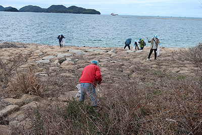 長田海浜公園でのゴミ拾い(4)