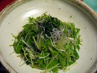 じゃこと水菜のサラダ