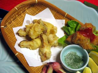 きのことアスパラのはさみ揚げ