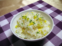 とうもろこしの炊きこみご飯